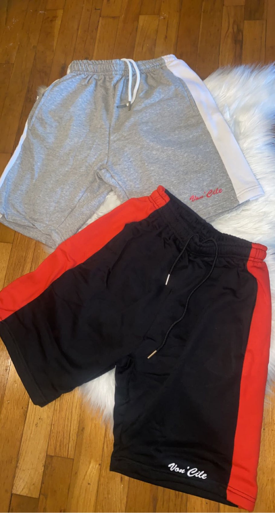 Von’Cile Men 2pc Shirt and Jogger Shorts Set